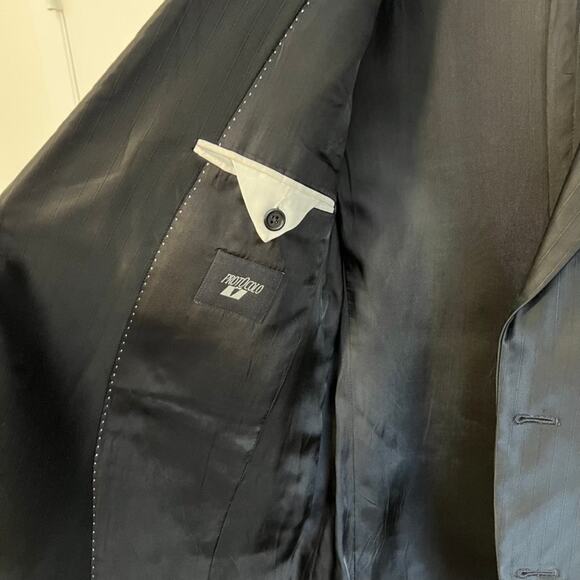 Protocolo Men's 3-Piece Tuxedo Black Suit - Picture 5 of 16